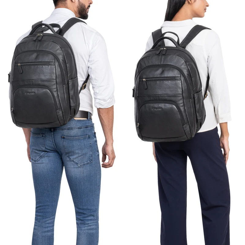 "Pierre" Leder Business Rucksack Damen und Herren