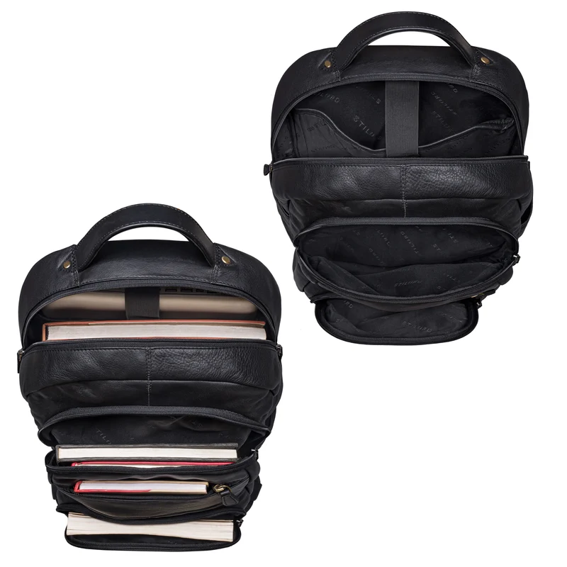 "Pierre" Leder Business Rucksack Damen und Herren