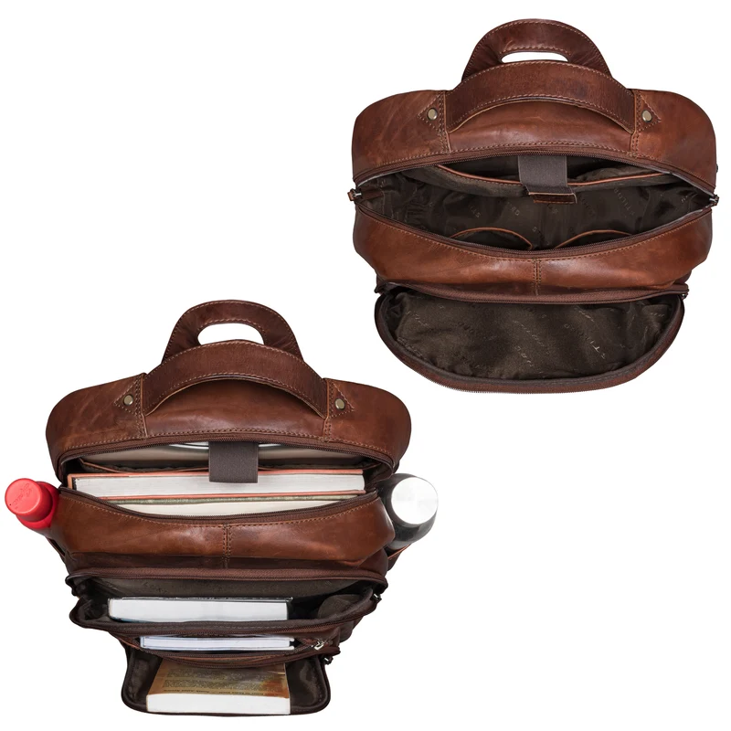 "Pierre" Leder Business Rucksack Damen und Herren