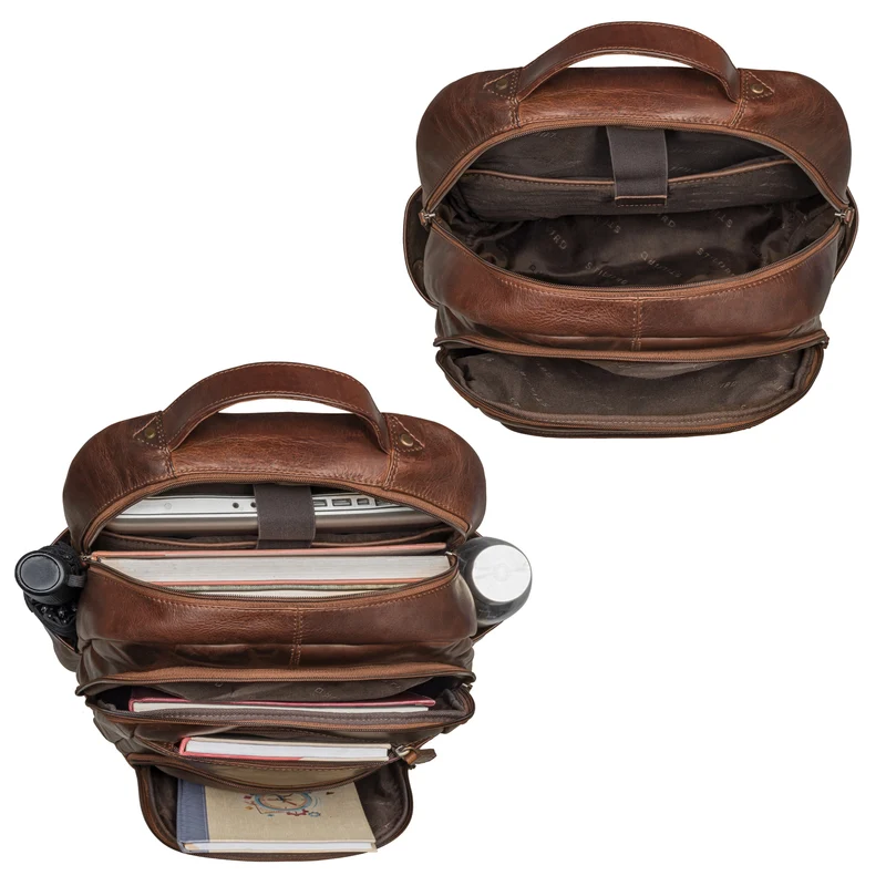 "Pierre" Leder Business Rucksack Damen und Herren