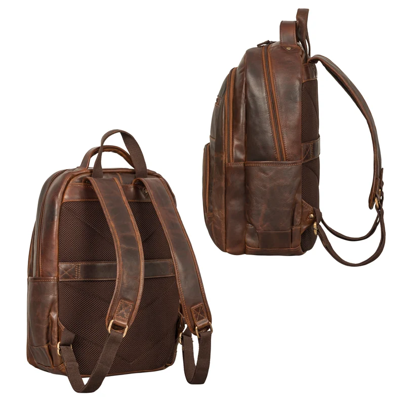 "Pierre" Leder Business Rucksack Damen und Herren