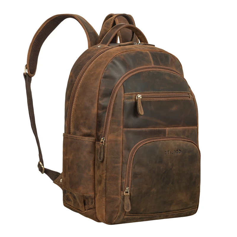 "Pierre" Leder Business Rucksack Damen und Herren