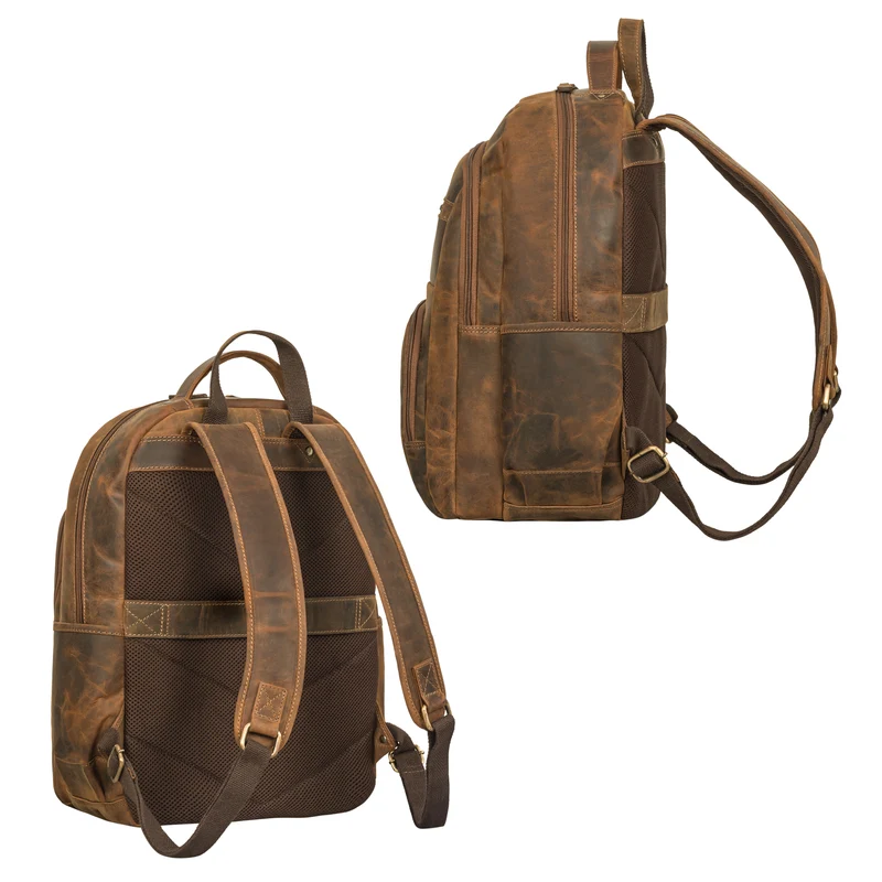 "Pierre" Leder Business Rucksack Damen und Herren