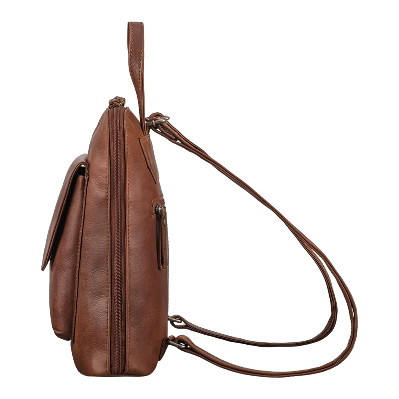 "Bernice" Eleganter Rucksack Damen Leder Tagesrucksack