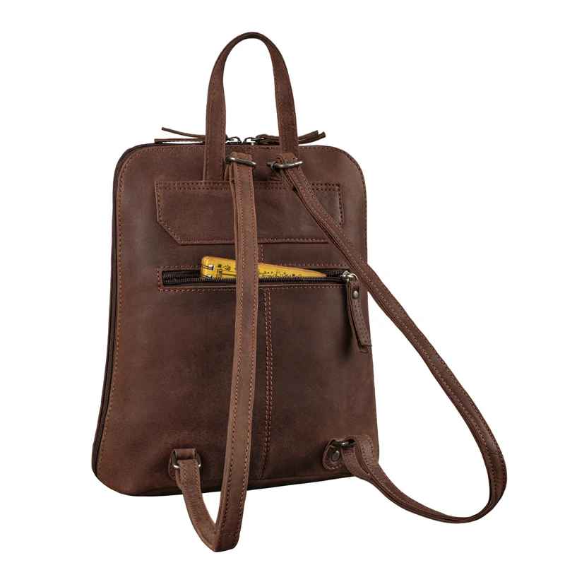 "Bernice" Eleganter Rucksack Damen Leder Tagesrucksack
