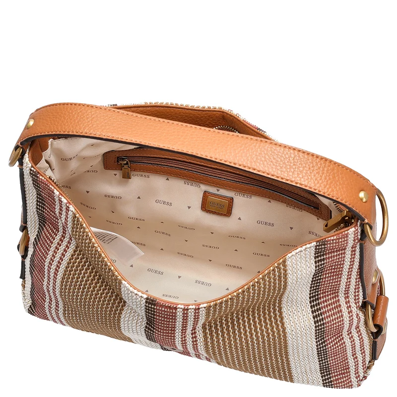 Guess Camden - Schultertasche 34.5 cm (cognac multi)