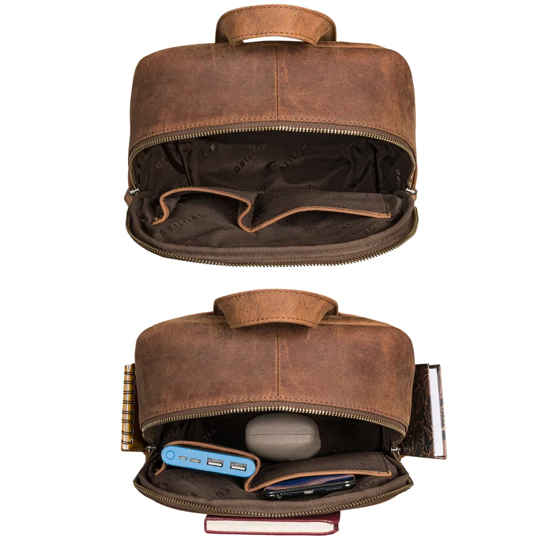 "Klara" Raffinierter Rucksack Damen Leder Klein