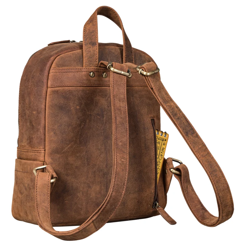 "Klara" Raffinierter Rucksack Damen Leder Klein
