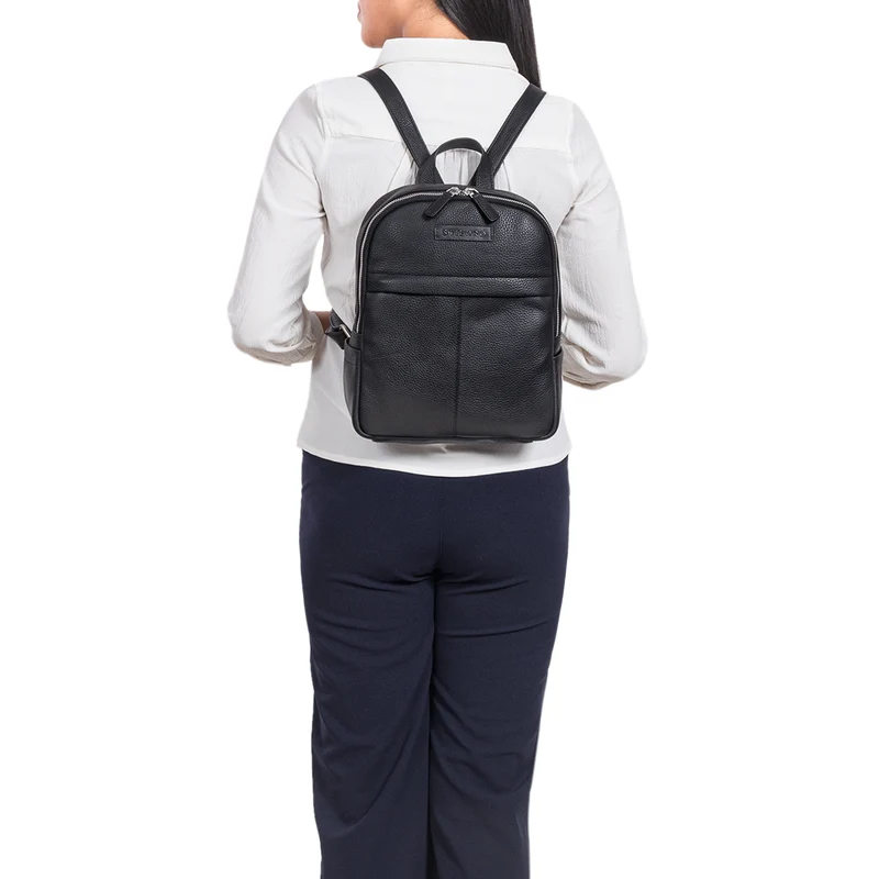 "Klara" Raffinierter Rucksack Damen Leder Klein