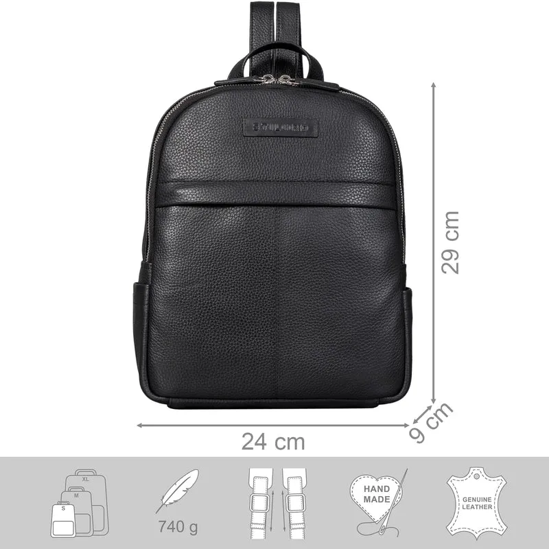 "Klara" Raffinierter Rucksack Damen Leder Klein