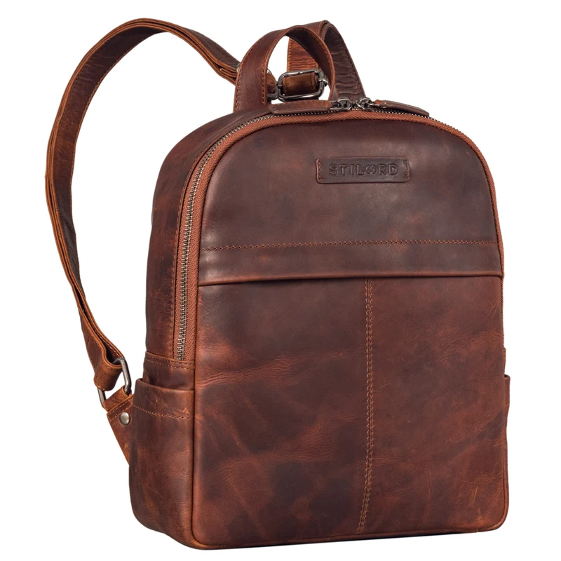 "Klara" Raffinierter Rucksack Damen Leder Klein