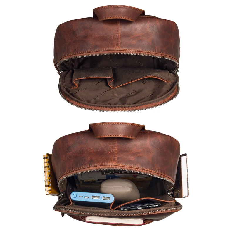 "Klara" Raffinierter Rucksack Damen Leder Klein