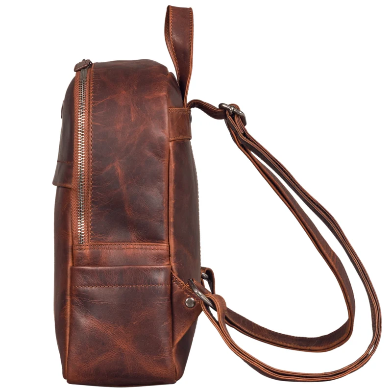 "Klara" Raffinierter Rucksack Damen Leder Klein