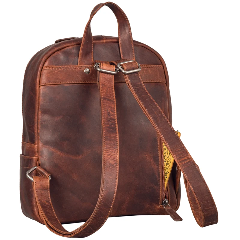 "Klara" Raffinierter Rucksack Damen Leder Klein
