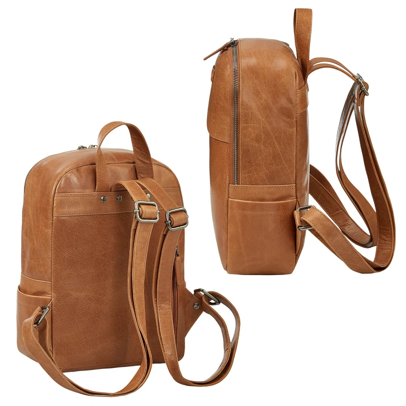 "Klara" Raffinierter Rucksack Damen Leder Klein
