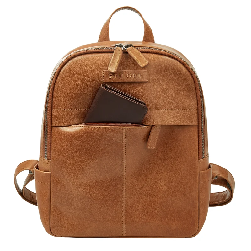 "Klara" Raffinierter Rucksack Damen Leder Klein