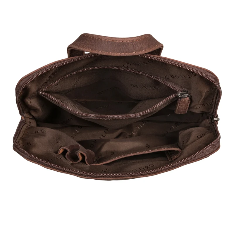 "Heidi" Eleganter Lederrucksack Damen Echtleder klein diebstahlsicher