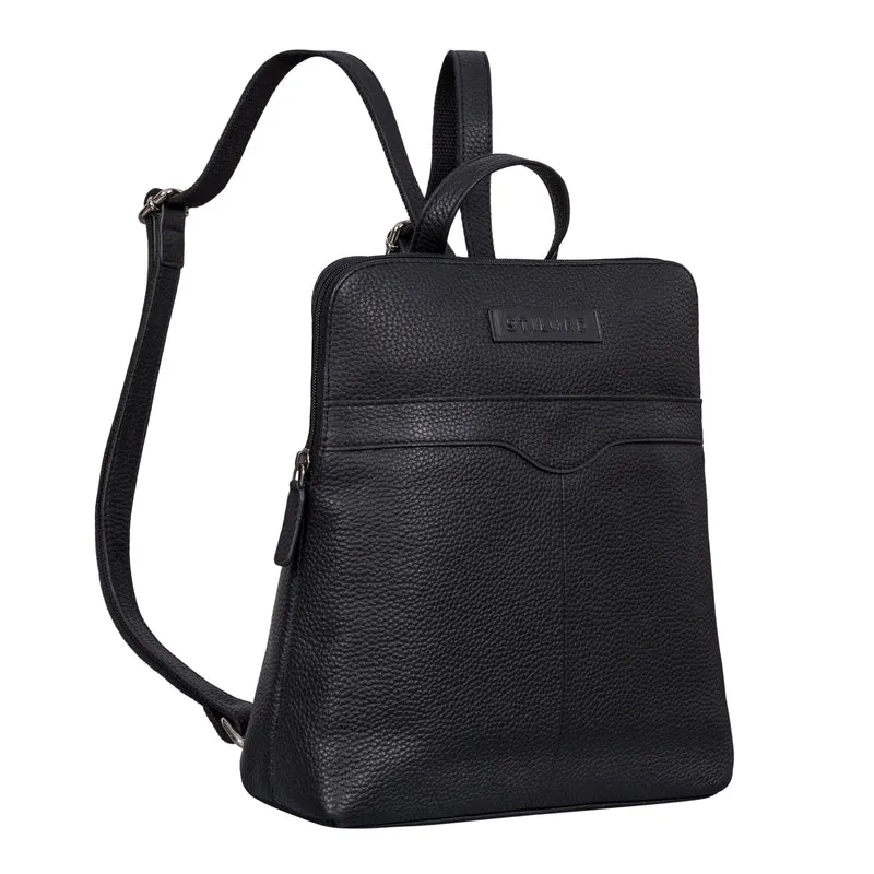 "Heidi" Eleganter Lederrucksack Damen Echtleder klein diebstahlsicher
