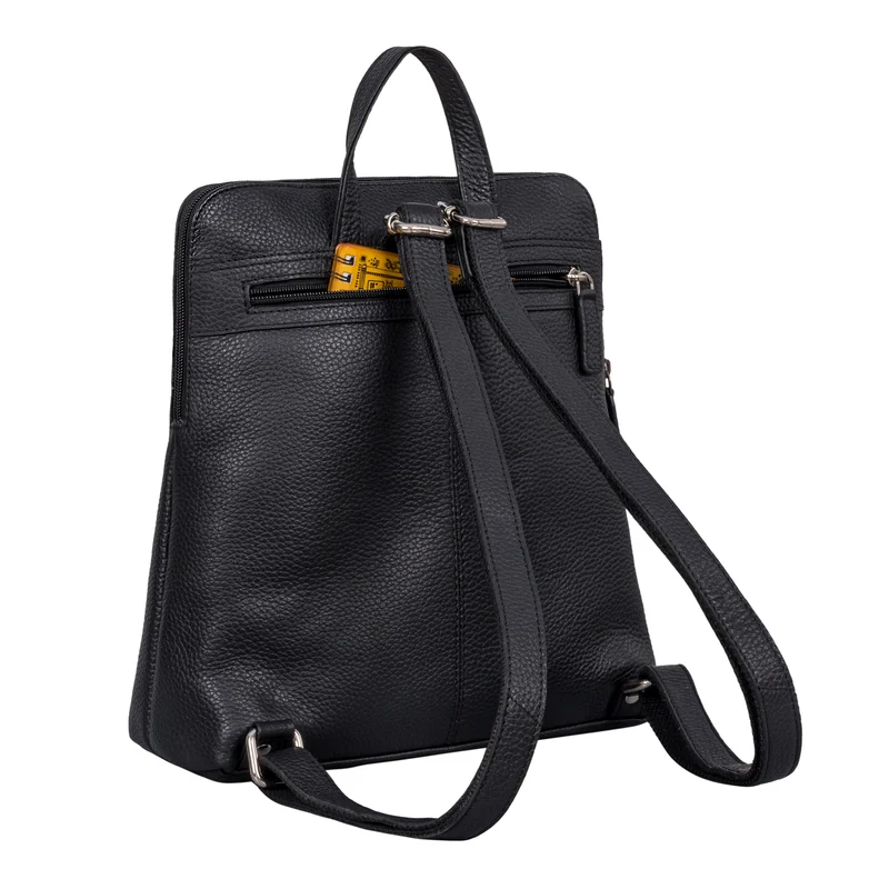 "Heidi" Eleganter Lederrucksack Damen Echtleder klein diebstahlsicher