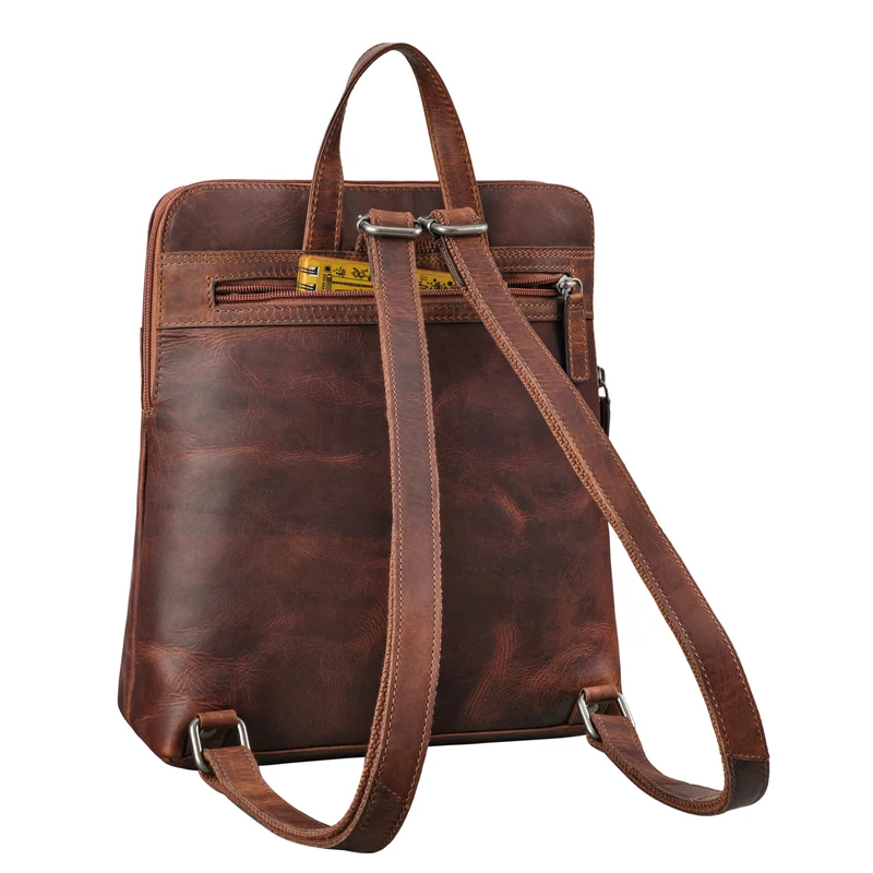 "Heidi" Eleganter Lederrucksack Damen Echtleder klein diebstahlsicher