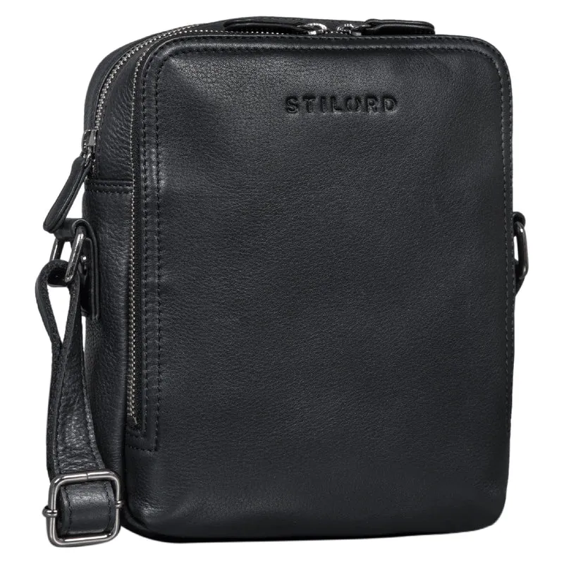 "Tobias" Kleine Herrenhandtasche Leder