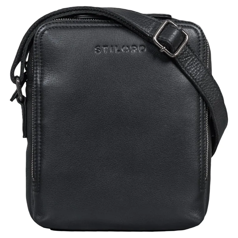 "Tobias" Kleine Herrenhandtasche Leder