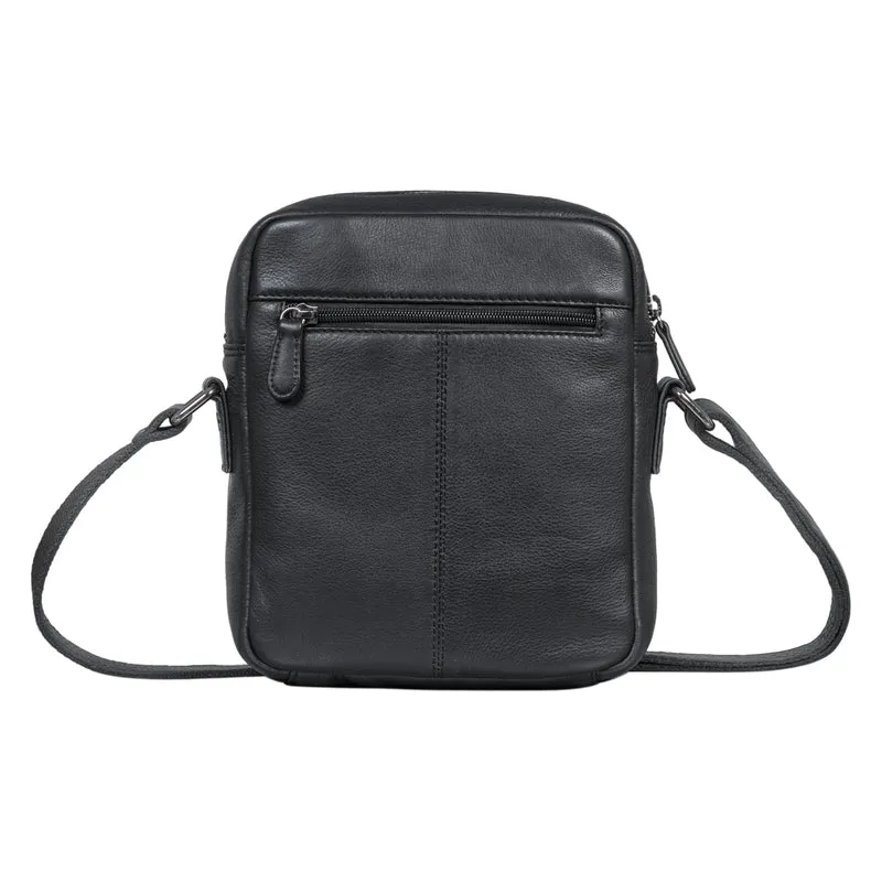 "Tobias" Kleine Herrenhandtasche Leder
