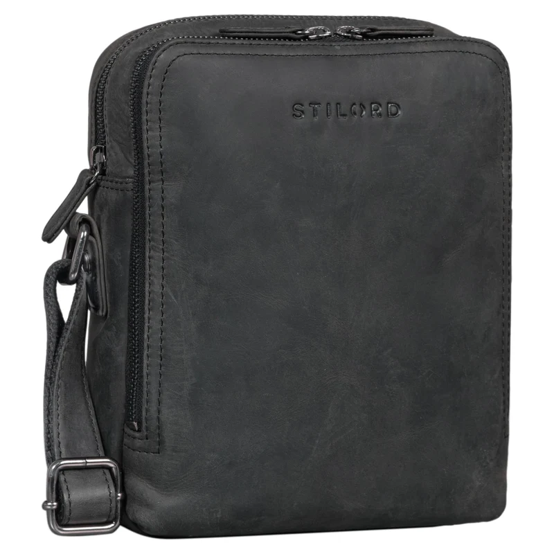 "Tobias" Kleine Herrenhandtasche Leder