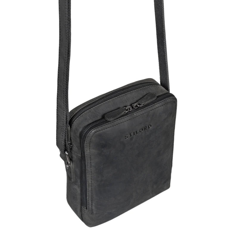 "Tobias" Kleine Herrenhandtasche Leder