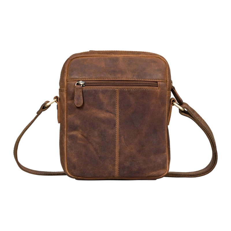 "Tobias" Kleine Herrenhandtasche Leder