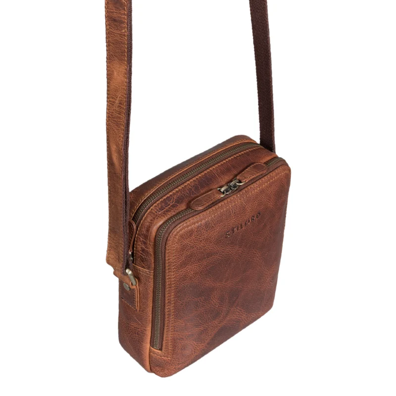 "Tobias" Kleine Herrenhandtasche Leder
