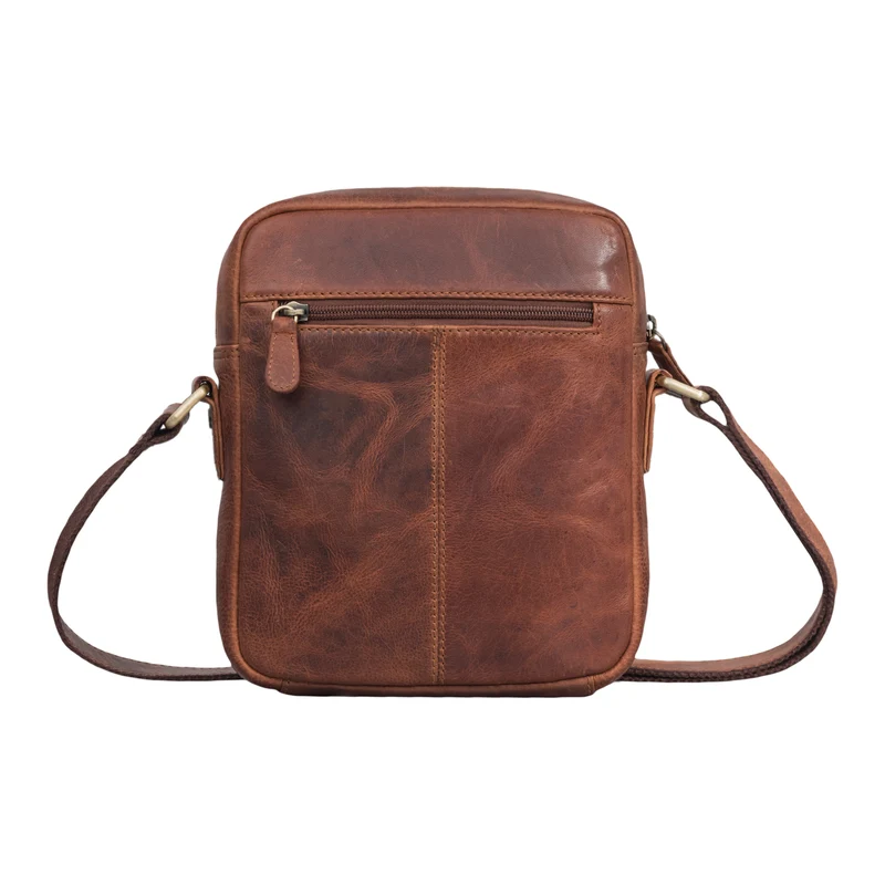 "Tobias" Kleine Herrenhandtasche Leder