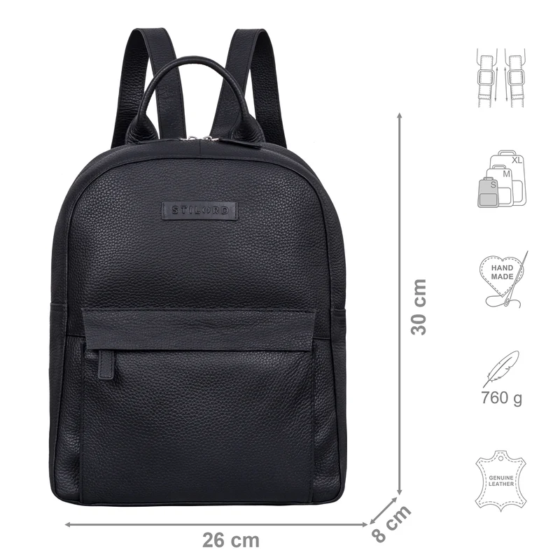 "Adelin" Modischer Rucksack Damen Leder