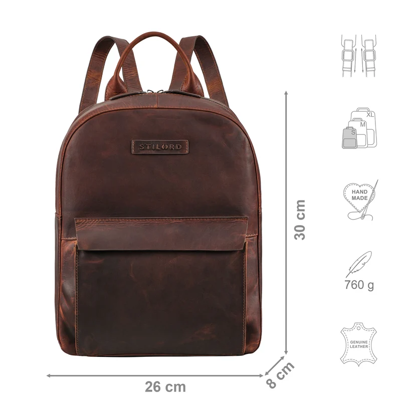 "Adelin" Modischer Rucksack Damen Leder