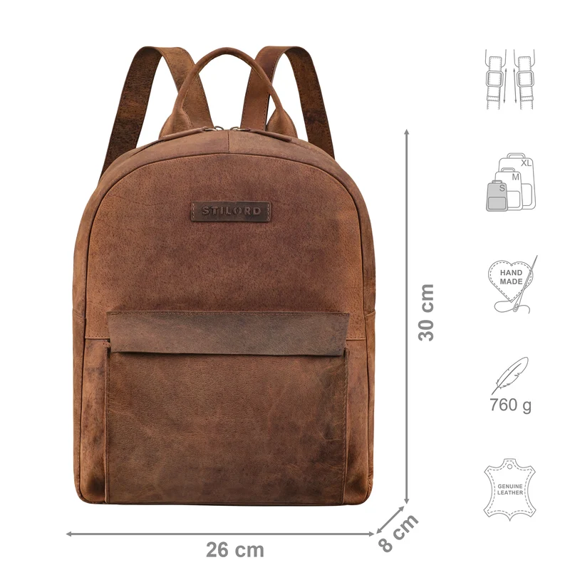 "Adelin" Modischer Rucksack Damen Leder