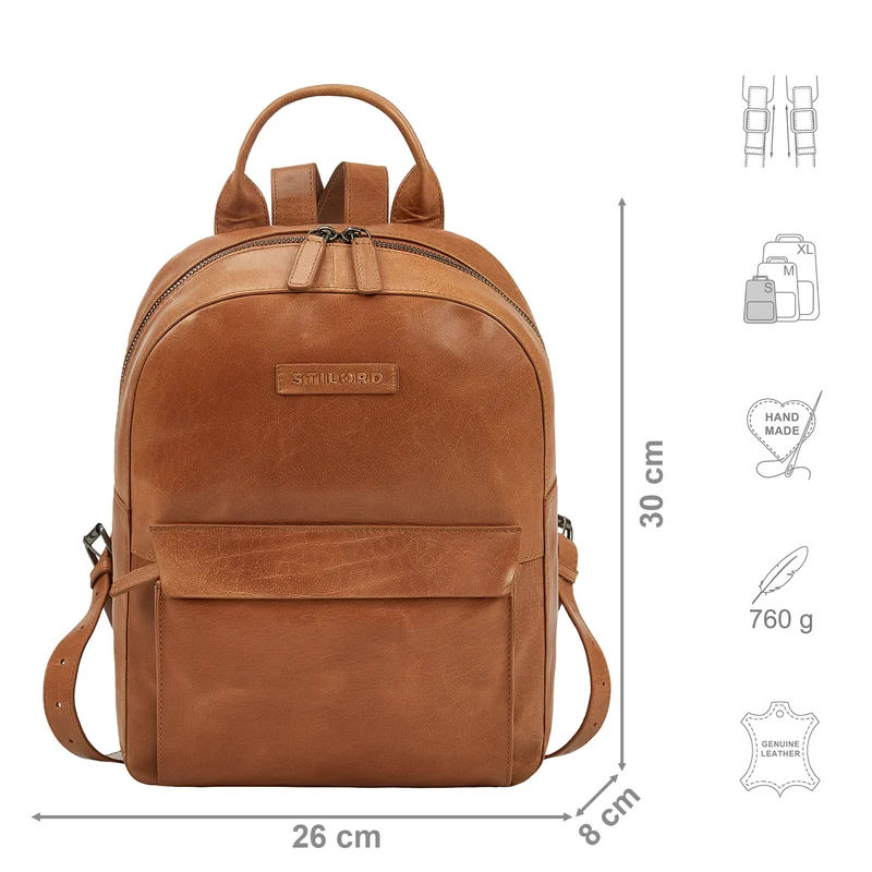 "Adelin" Modischer Rucksack Damen Leder