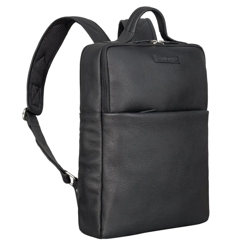 "Noé" schmaler Leder Laptoprucksack 14 Zoll im Vintage-Look