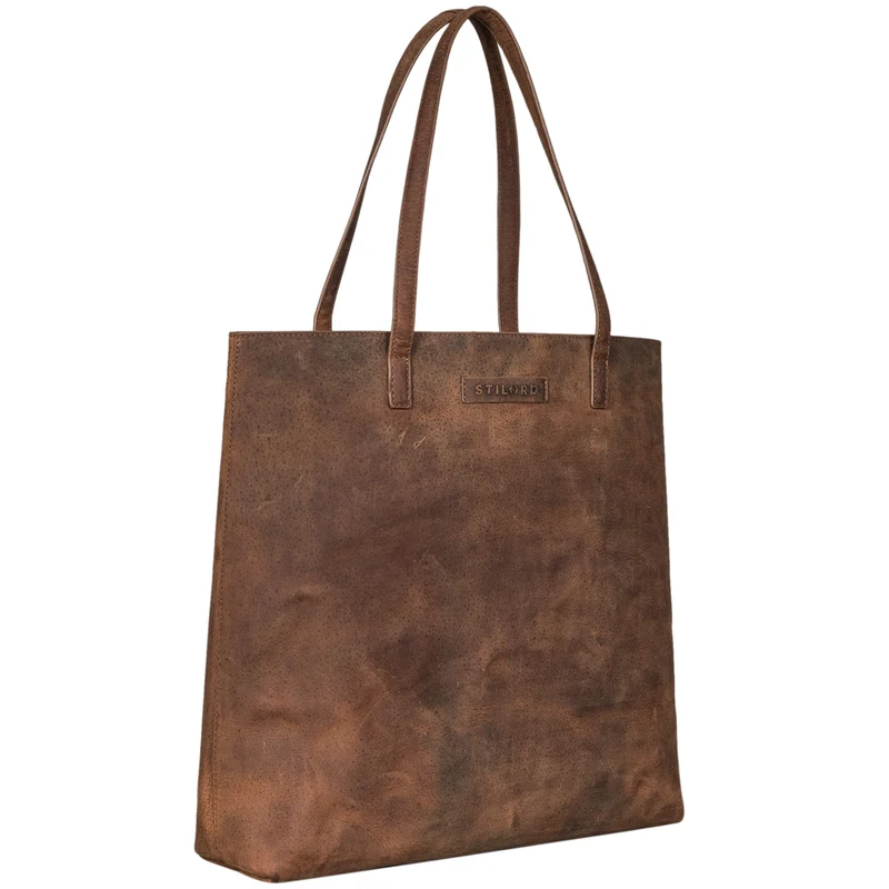 "Carlotta" Leder Shopper Tasche Damen Groß