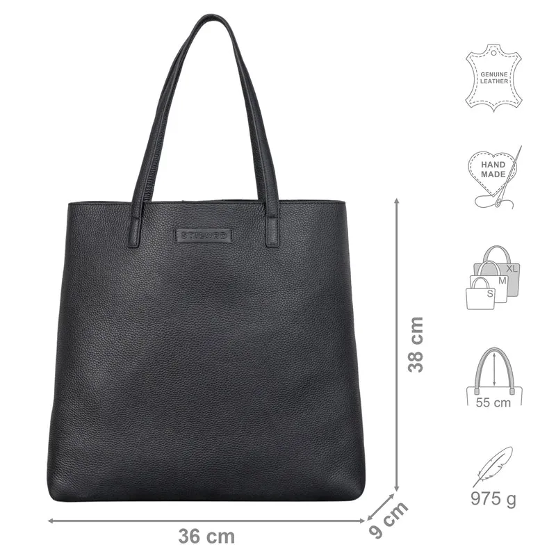 "Carlotta" Leder Shopper Tasche Damen Groß