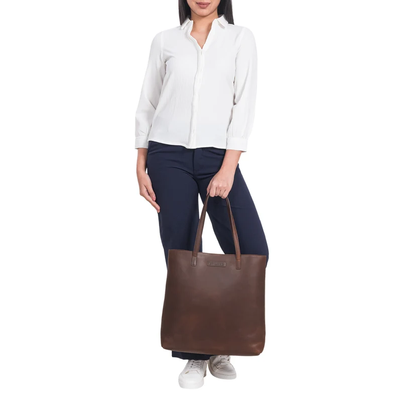 "Carlotta" Leder Shopper Tasche Damen Groß