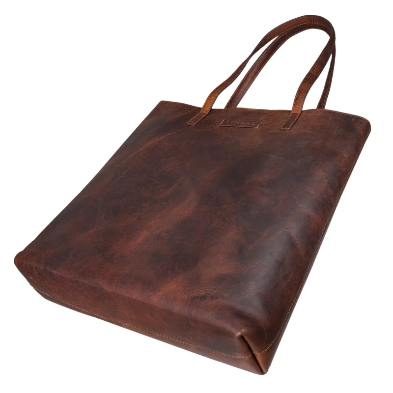 "Carlotta" Leder Shopper Tasche Damen Groß