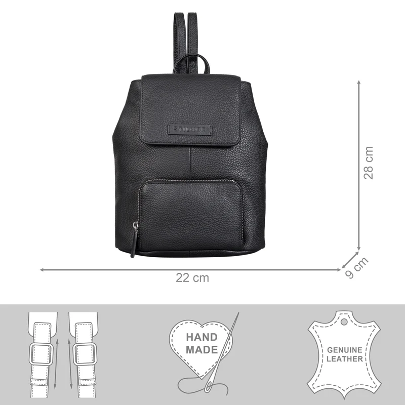 STILORD "Johanna" Kleiner Lederrucksack Damen Modern