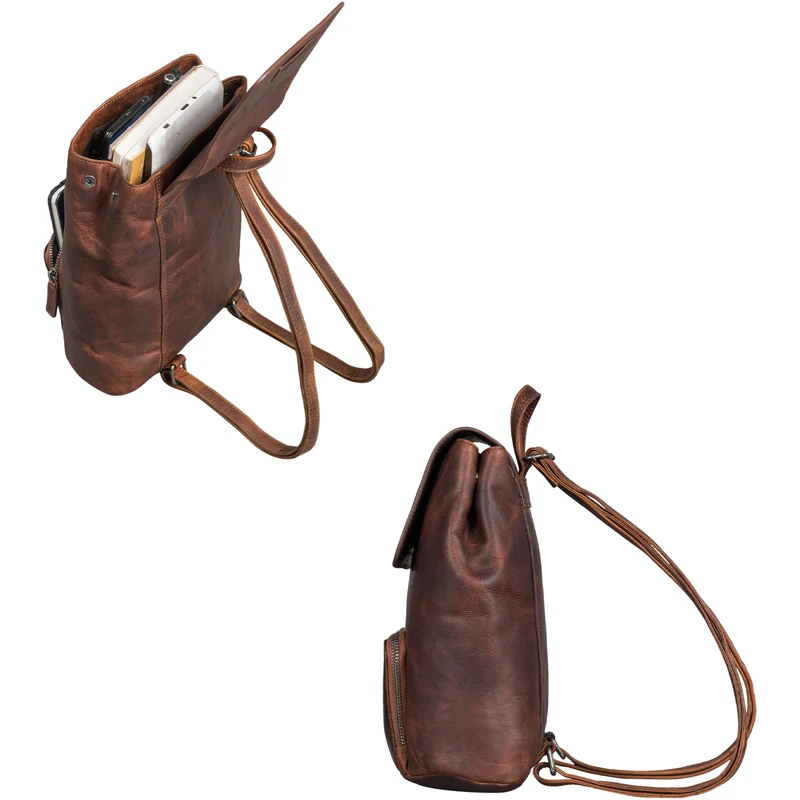 STILORD "Johanna" Kleiner Lederrucksack Damen Modern