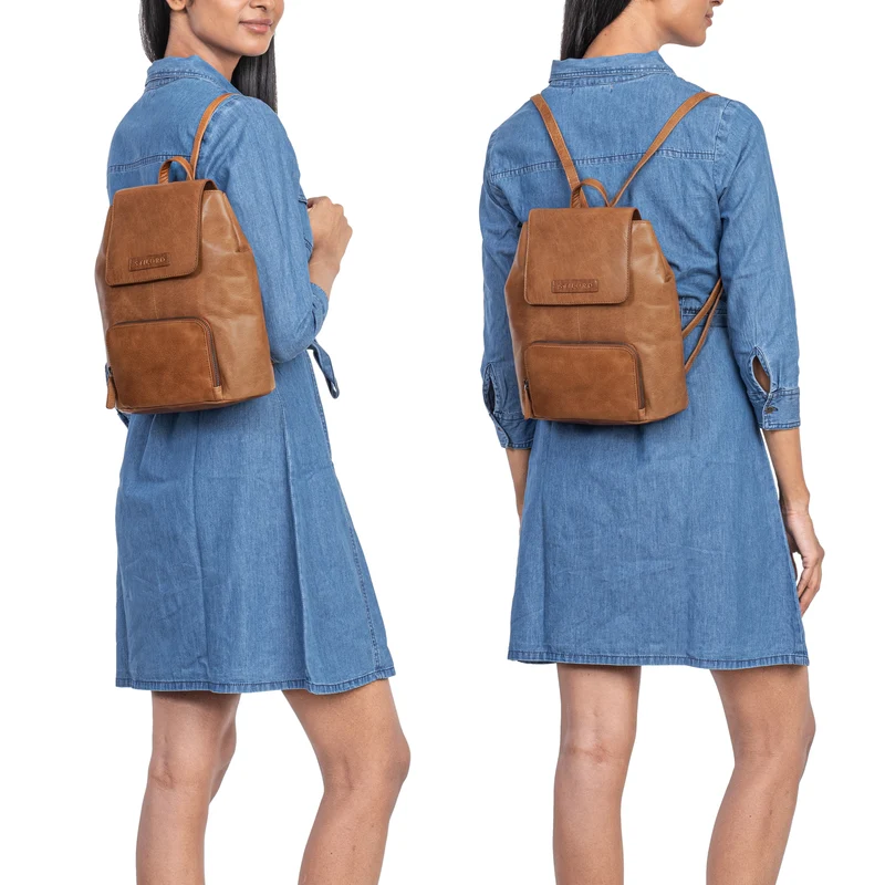 STILORD "Johanna" Kleiner Lederrucksack Damen Modern