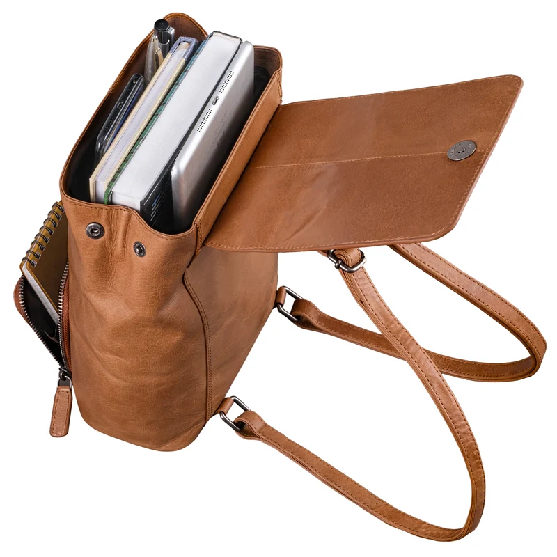 STILORD "Johanna" Kleiner Lederrucksack Damen Modern