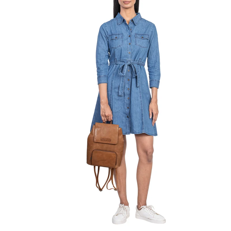 STILORD "Johanna" Kleiner Lederrucksack Damen Modern