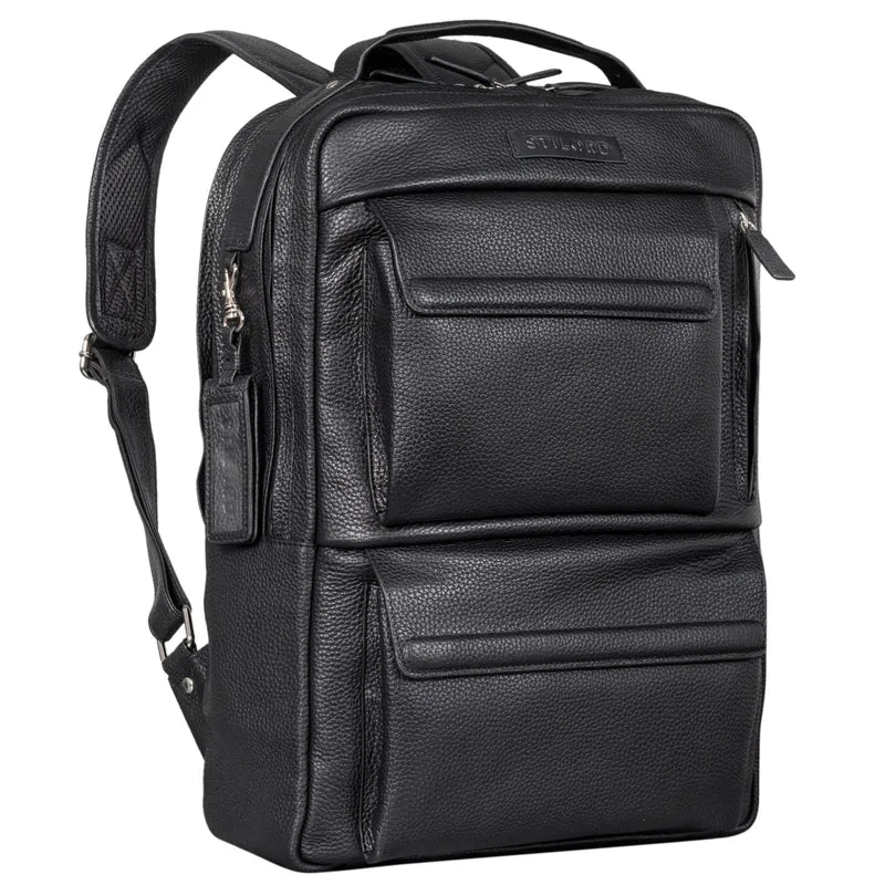 "Egon" Moderner Laptop Rucksack 15 Zoll Leder