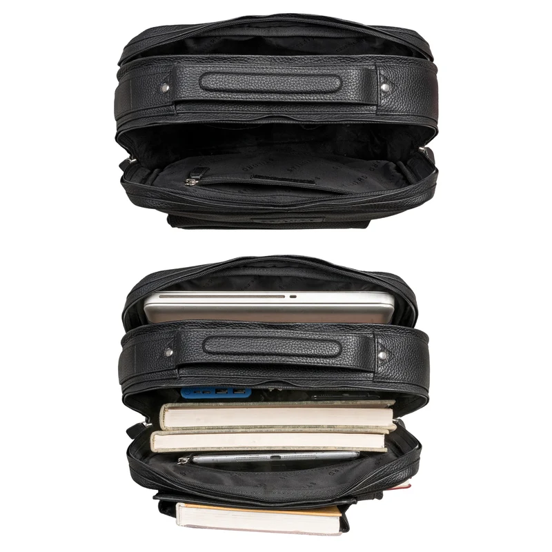"Egon" Moderner Laptop Rucksack 15 Zoll Leder