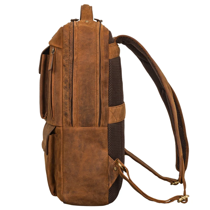 "Egon" Moderner Laptop Rucksack 15 Zoll Leder
