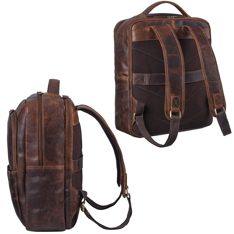 "Thomas" Leder Notebook Rucksack 17 Zoll